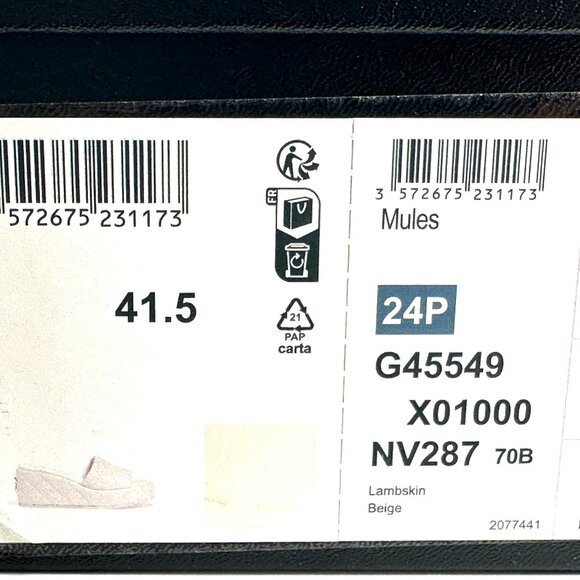 CHANEL 24P Quilted Leather Open Toe Wedge Heel Mule Slide Platform Sandal - Picture 14 of 14